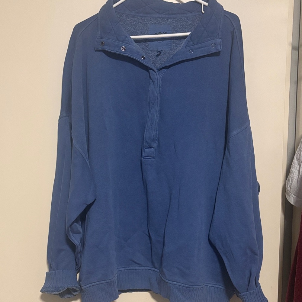 Aerie Women's Blue Hoodie Sweatshirt